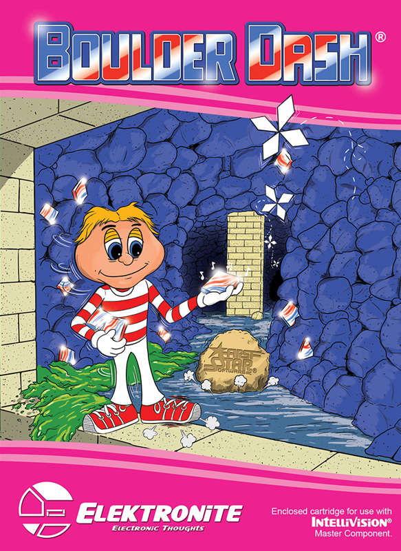 Boulder Dash box art for Intellivision